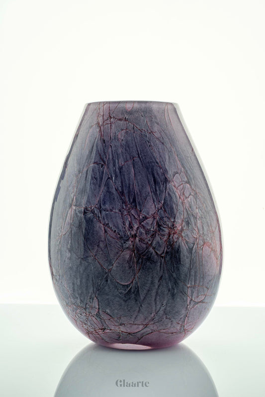 Szklany wysoki wazon dekoracyjny Nebula Classic