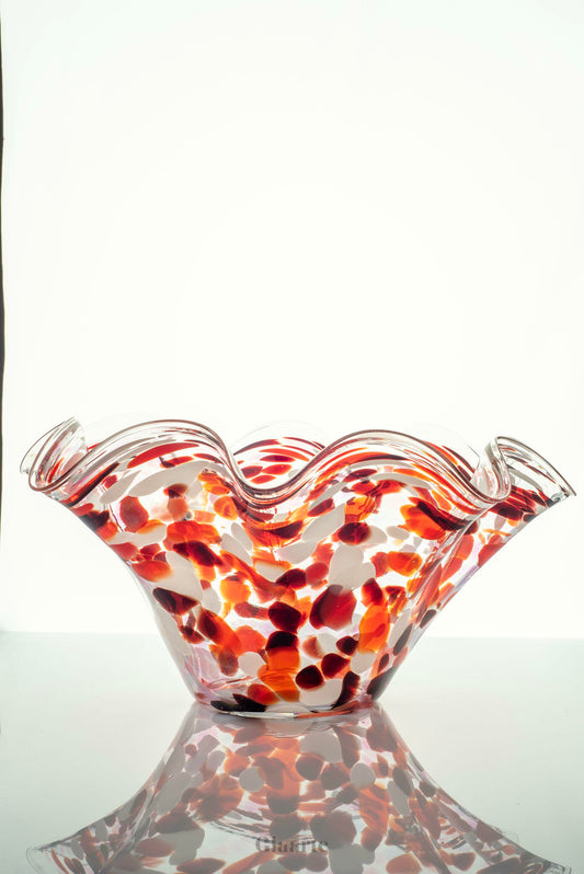 Szklana dekoracyjna misa Autunno