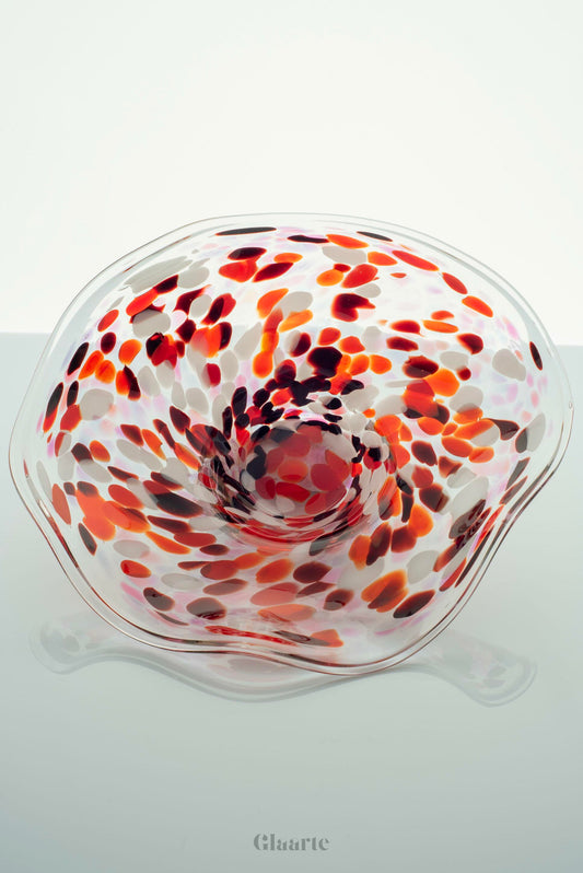 Szklana dekoracyjna patera Autunno