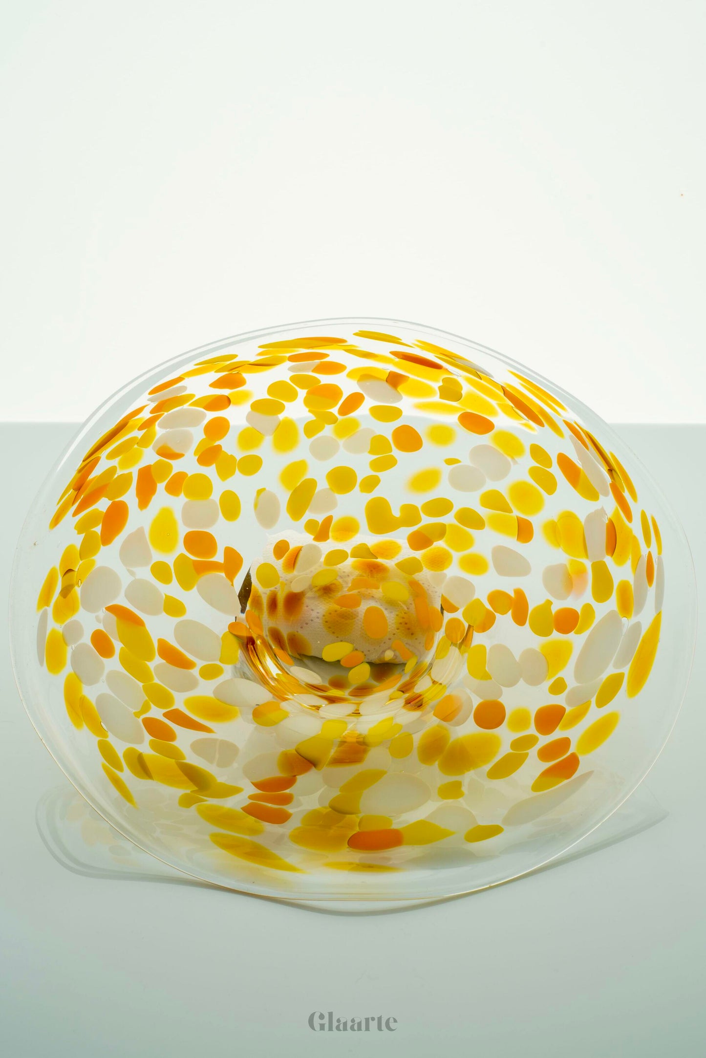 Szklana dekoracyjna patera Soleil