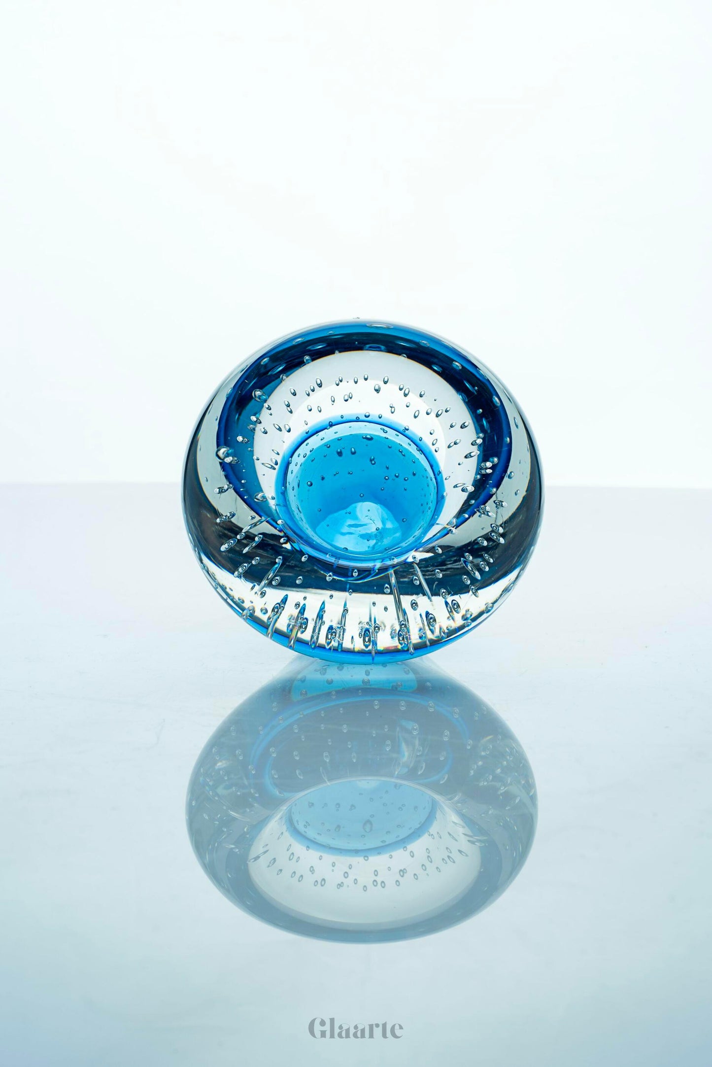 Kryształowy tealight ozdobny Urania Blu