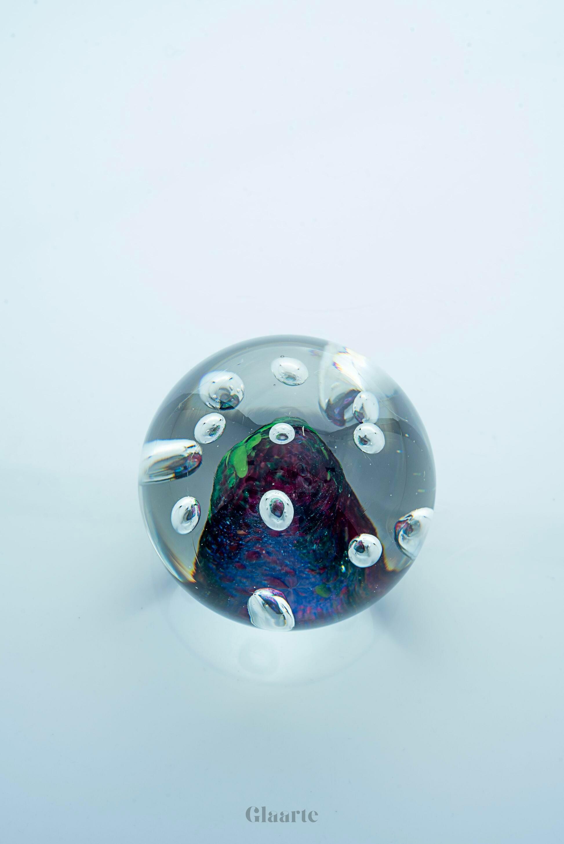 Kryształowy przycisk do papieru ozdoba Solar Madera - Glaarte