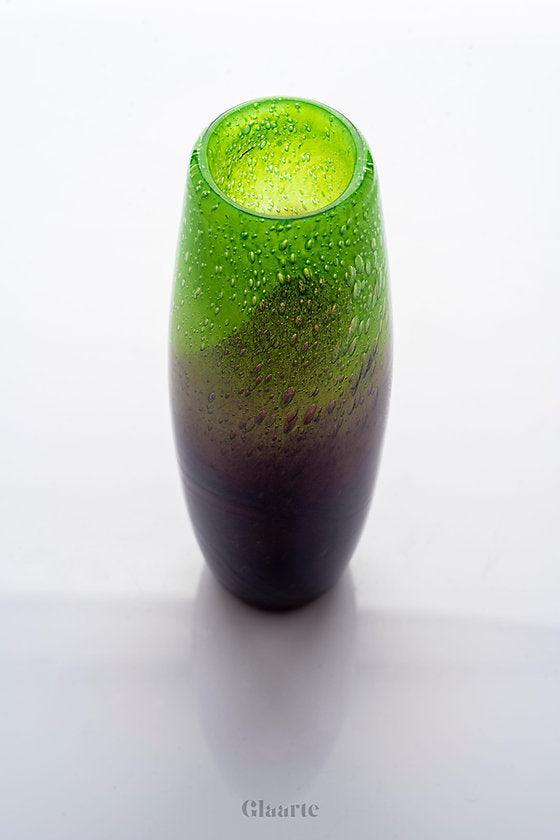 Szklany wazon dekoracyjny Huso Verde - Glaarte