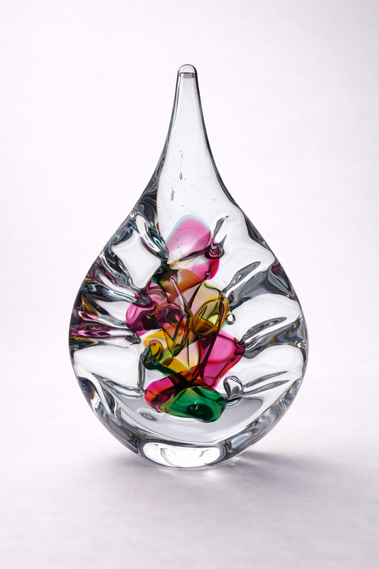 Kryształowy przycisk do papieru ozdoba Aura