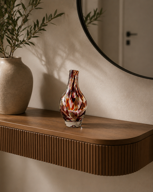 Szklany wazon dekoracyjny Plum Ornament