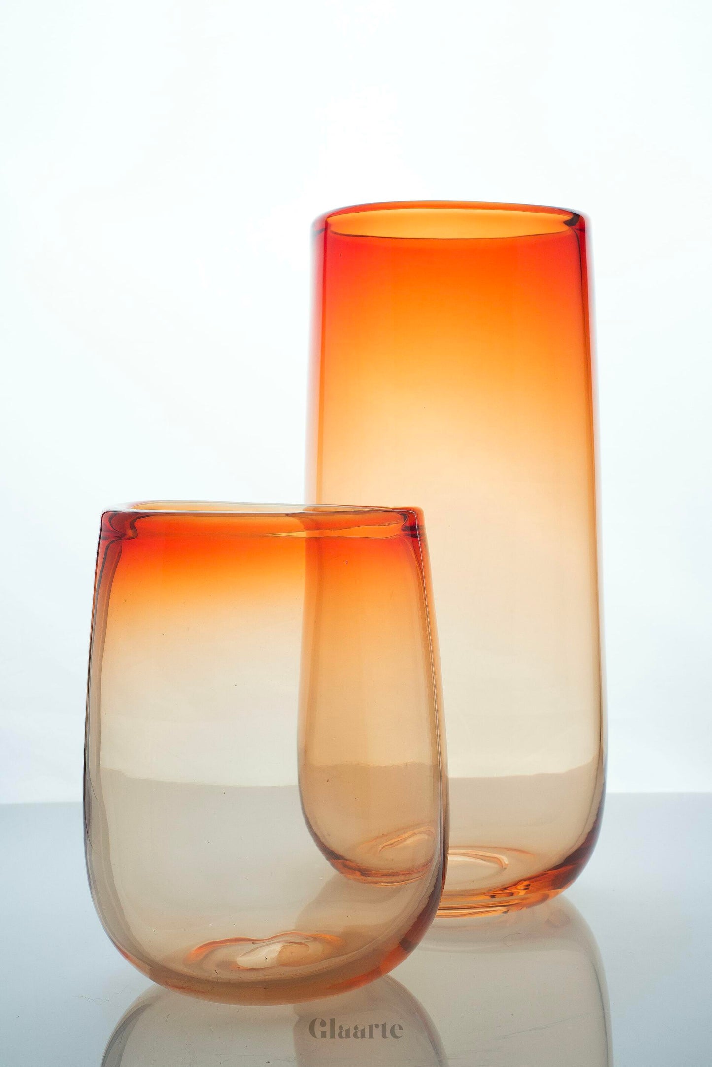 Szklany zestaw wazonów dekoracyjny Ocaso