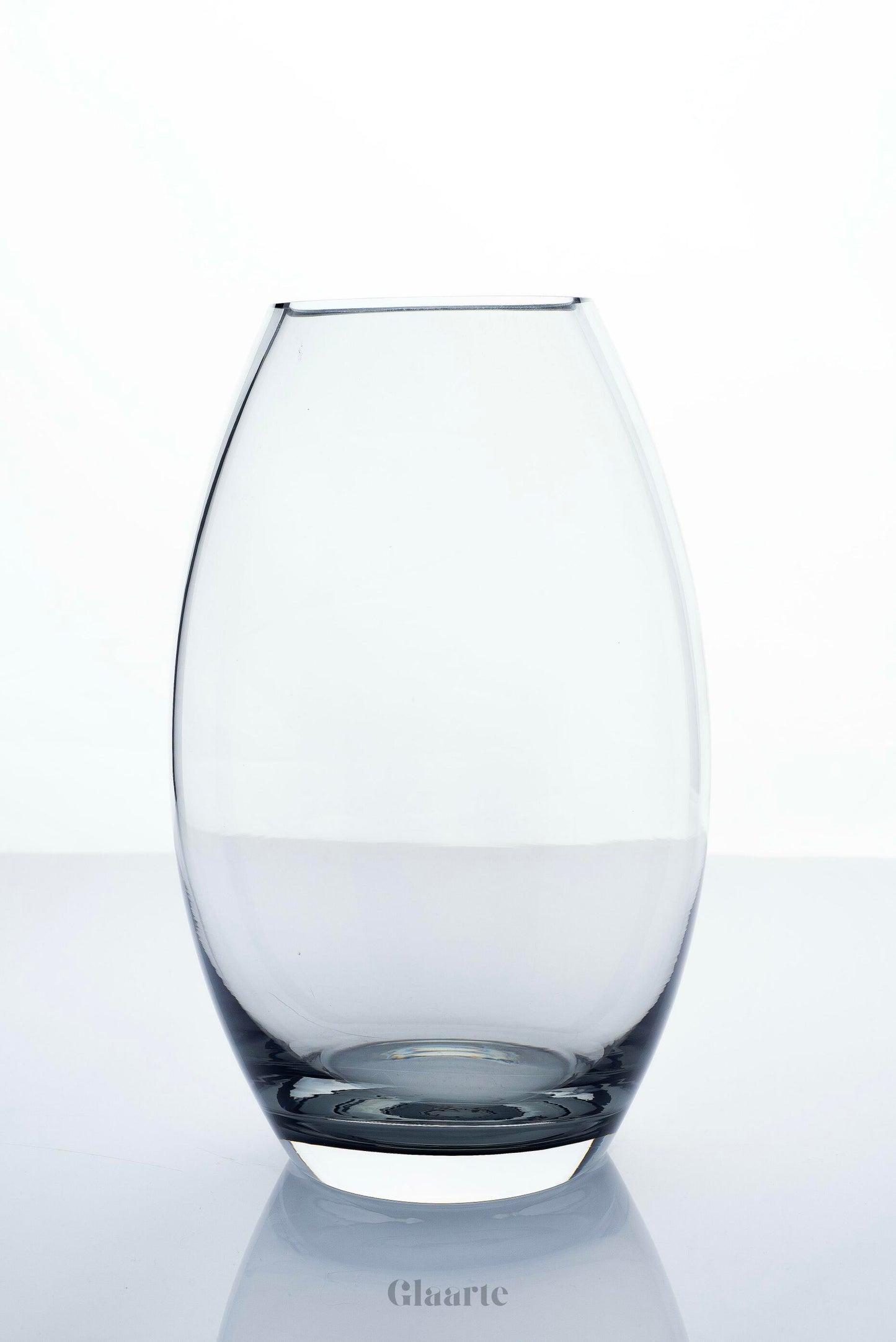 Szklany wazon dekoracyjny Abultado Gris