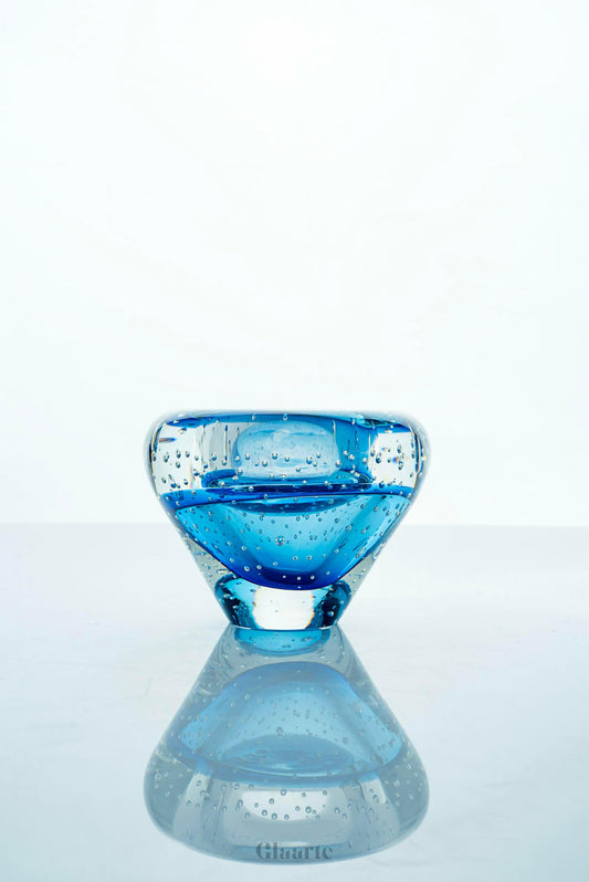 Kryształowy tealight ozdobny Urania Blu