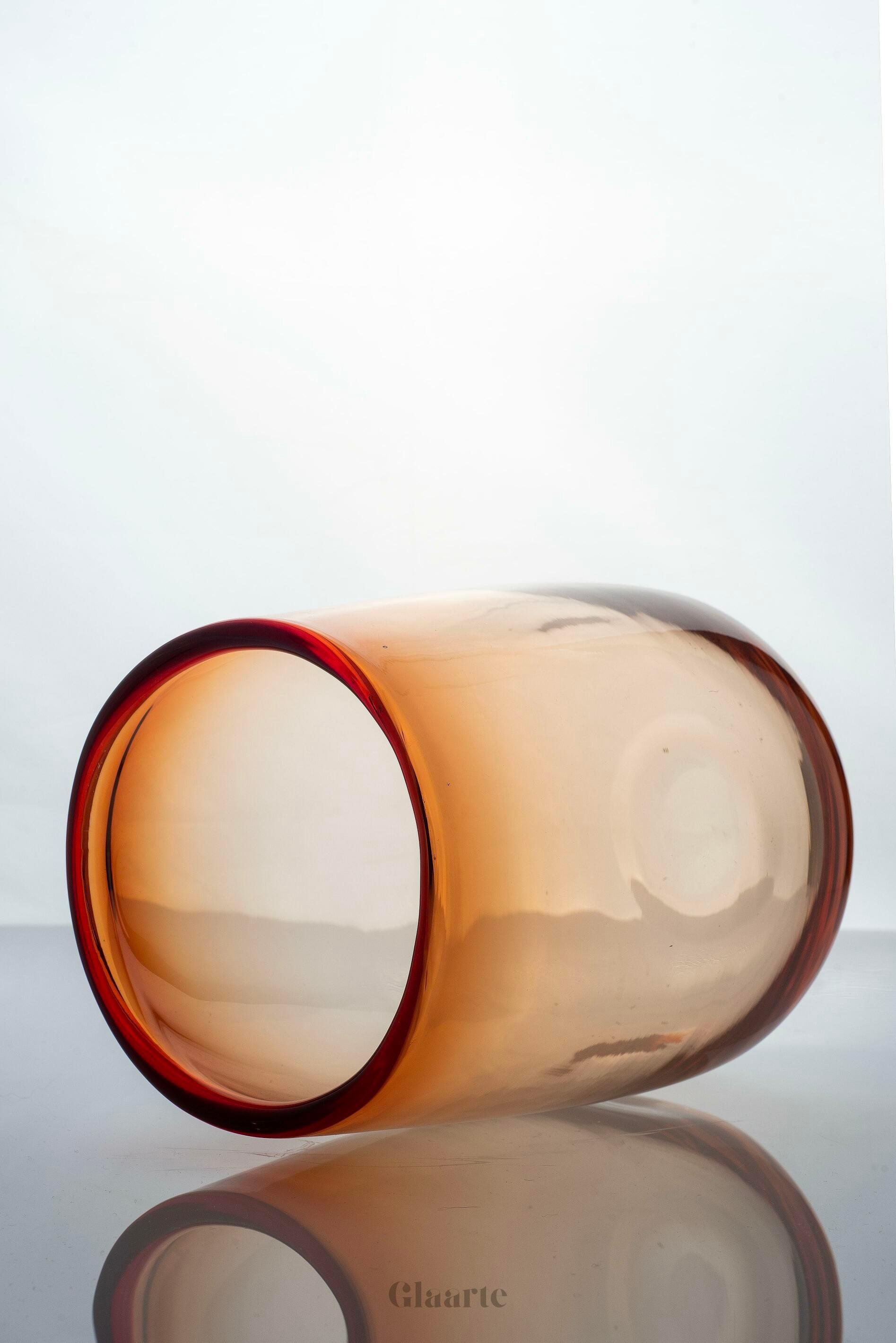 Szklany wazon dekoracyjny Lente Ocaso - Glaarte