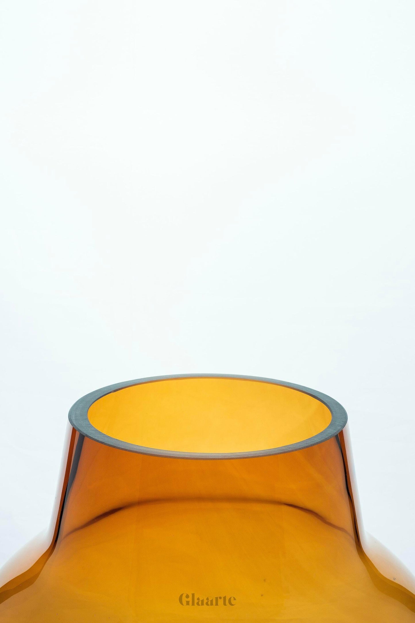 Wysoki szklany wazon dekoracyjny Brattolo Amarillo - Glaarte