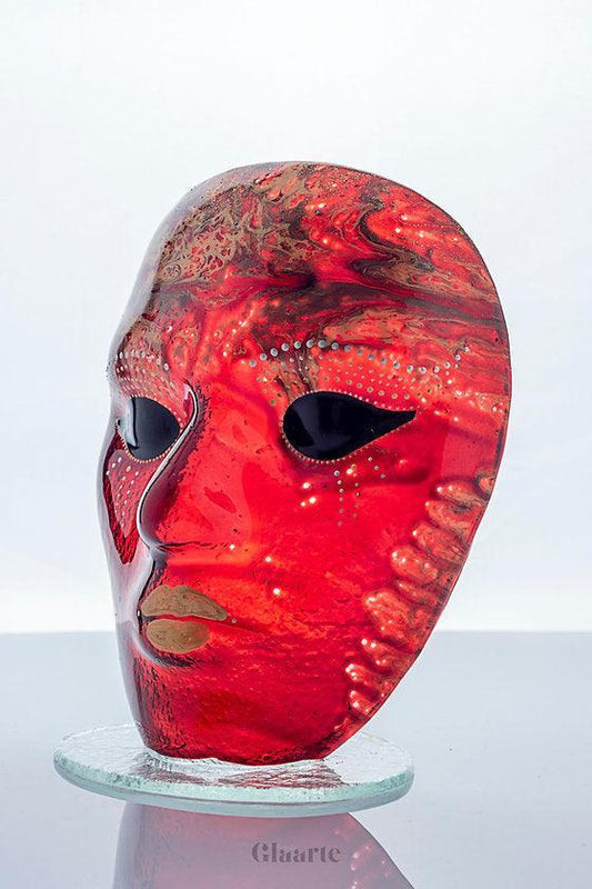 Szklana maska dekoracyjna Calore - Glaarte