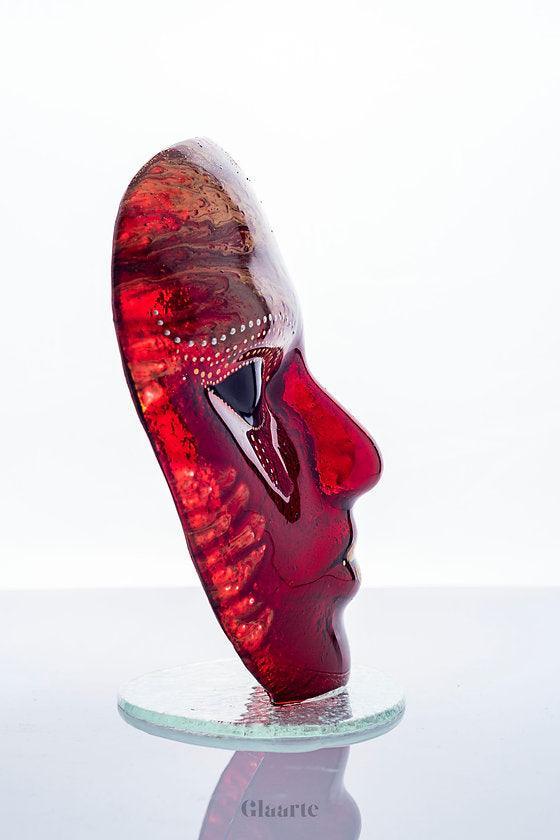 Szklana maska dekoracyjna Calore - Glaarte