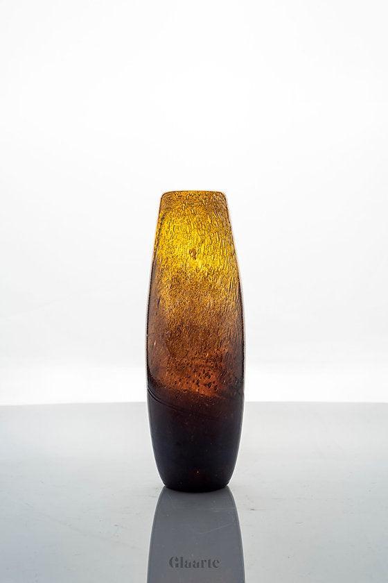 Szklany wazon dekoracyjny Huso Gold - Glaarte