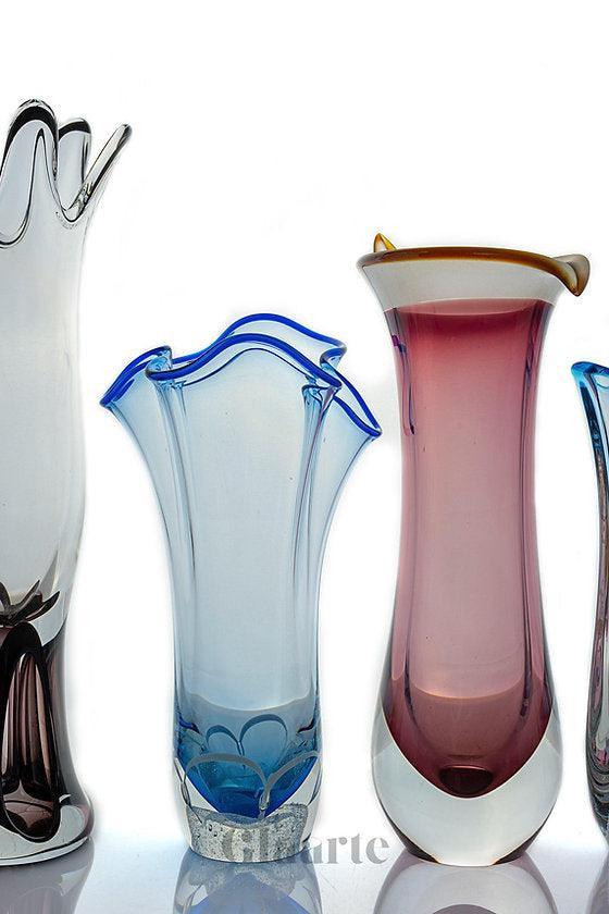 Kryształowy wazon dekoracyjny malowany Polana - Glaarte